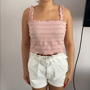 Pink crop top